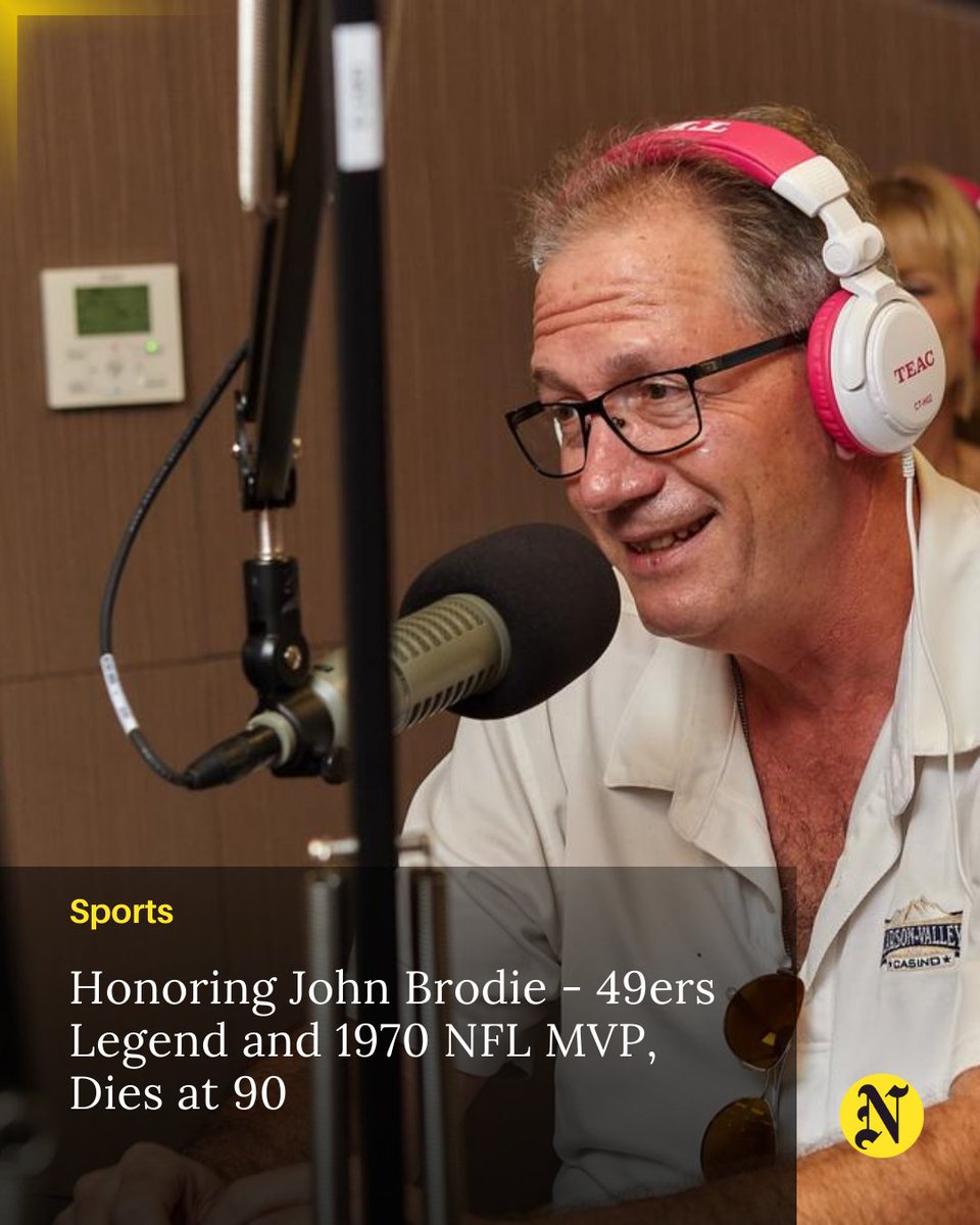 nibsnetwork's tweet photo. Today, we honor the incredible life and legacy of John Brodie, the 49ers legend who passed away at 90.
Share your favourite John Brodie memories and let's celebrate his remarkable career!

#JohnBrodie #49ers #NFL #RIP #NFLHistory #FootballLegend #SanFrancisco49ers #49ersFaithful https://t.co/USoR2u8uKa