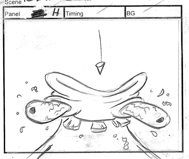 Drawings from the episode "No Weenies Allowed."