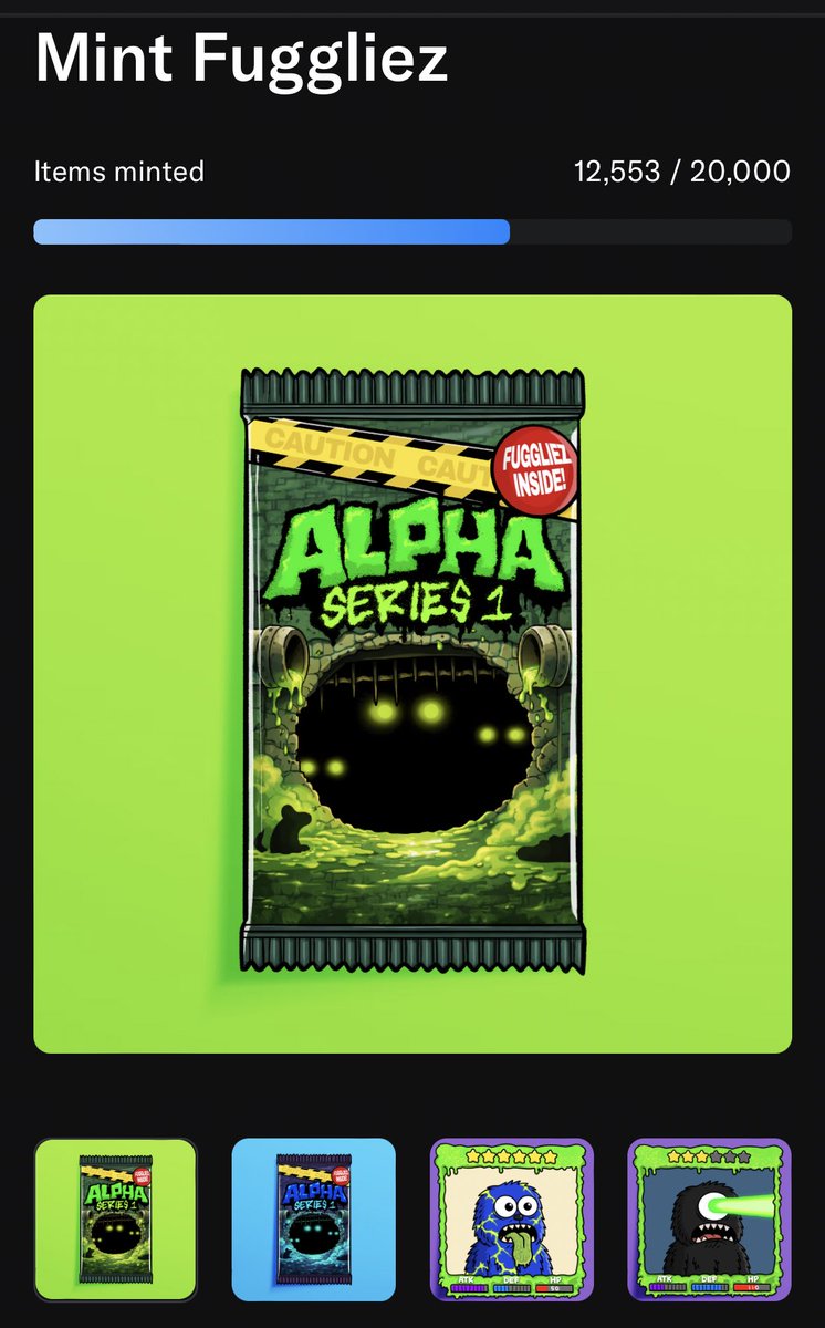 We just crossed 12.5k minted on our <a href="/fuggliez/">fuggliez</a> battle companion collection!!

The training arena is live and players are currently leveling up and consuming other fuggz!

Over 300+ consumed already by players 

Mint now 👇
[opensea.io/collection/fug…]