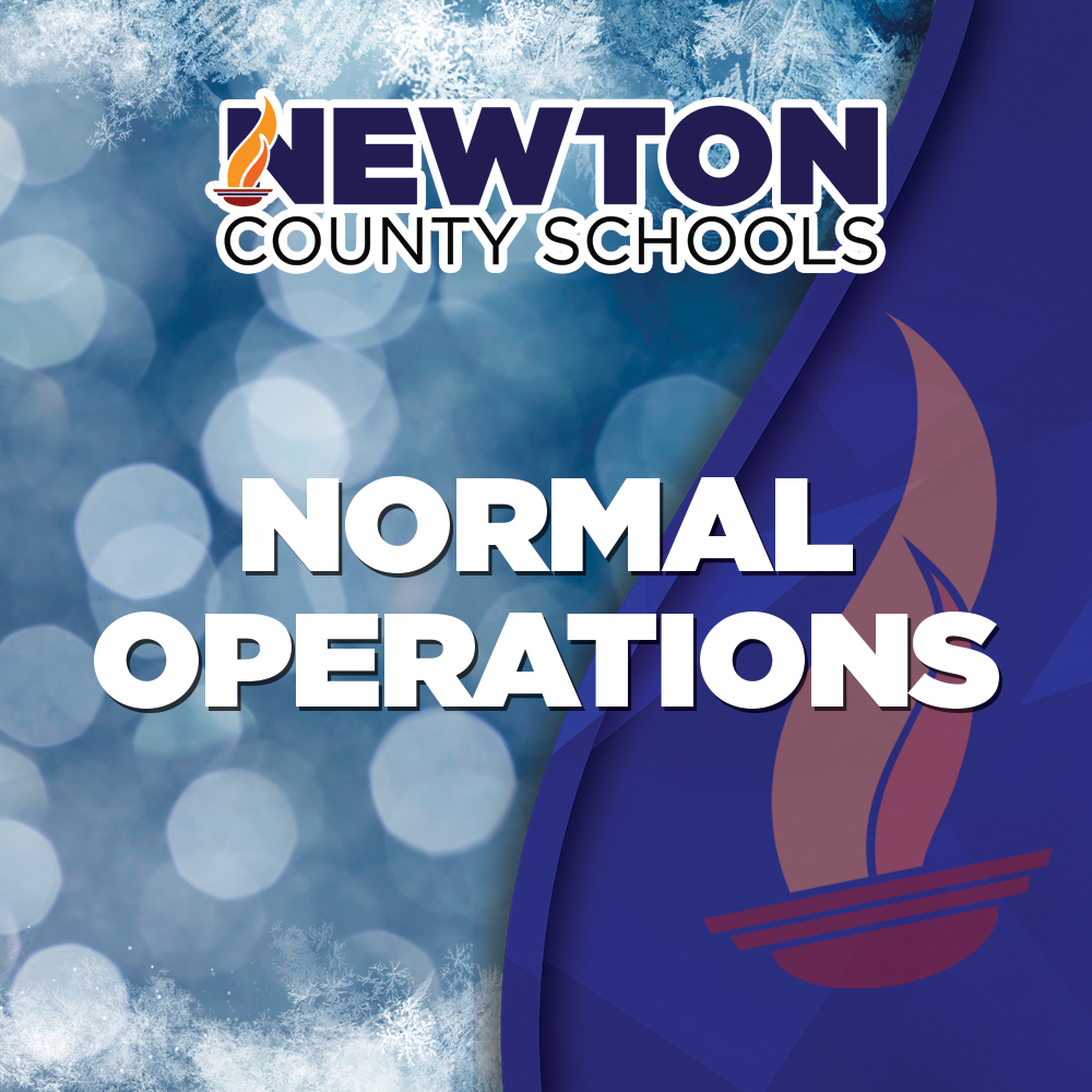 Newton County Schools to Resume Normal Operations:

Newton County Schools will resume normal operations on Tuesday, January 27, 2026.

Please be mindful that temperatures are expected to be very cold tomorrow and in the next several days. As such, we encourage families to take