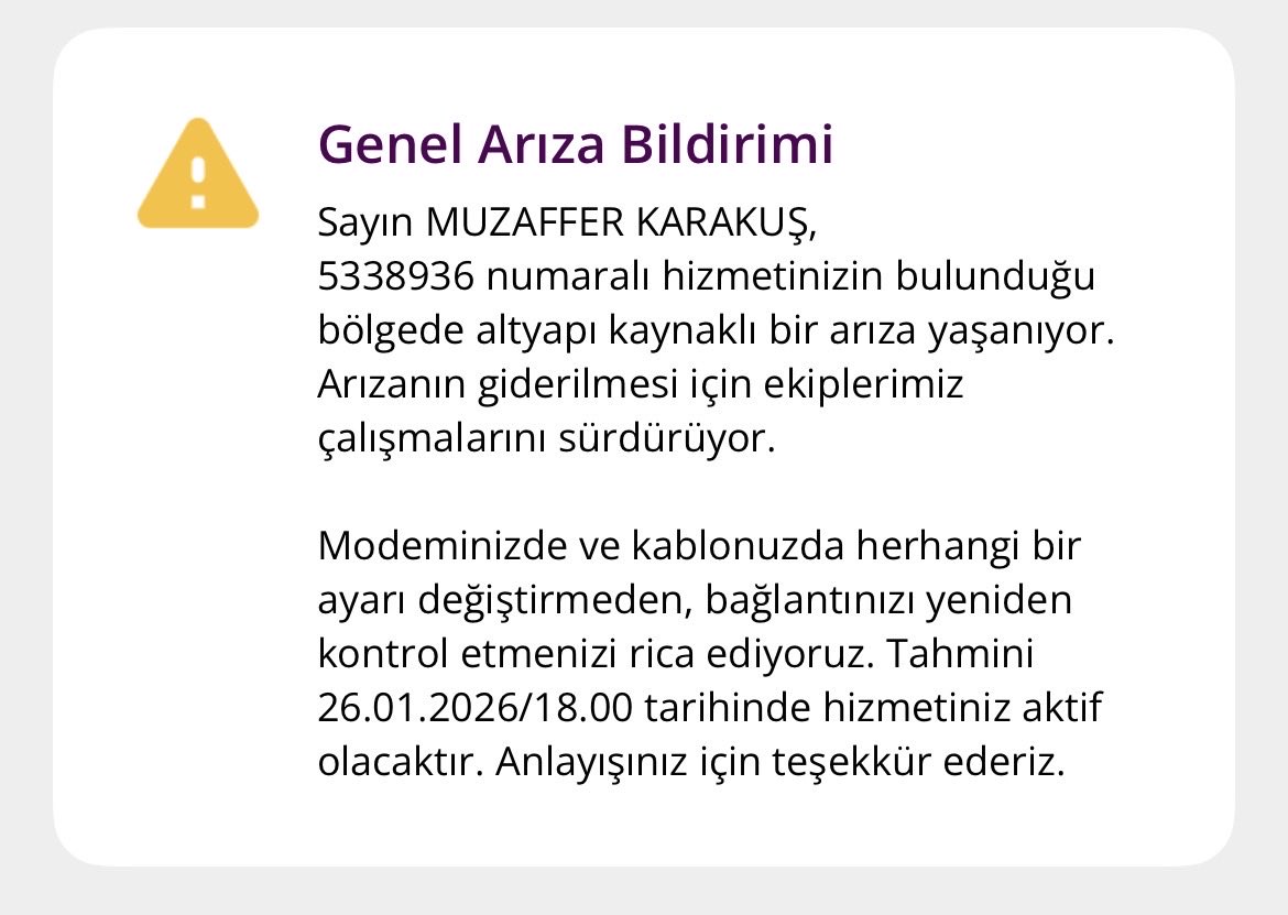 saat 22:00 de arıza veren hizmet için geriye dönük çözümü nasıl sağlıyorsun <a href="/TurkNetDestek/">Turknet Destek</a> <a href="/Turknet/">Turknet</a>