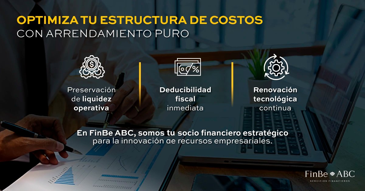 AMAVeAsociacion's tweet photo. 💡 En @finbeabc impulsamos a tu empresa.​

Con arrendamiento puro accede a activos productivos con rentas fijas, beneficios fiscales y mejor control financiero.​

Más que financiamiento, somos tu aliado estratégico.​ En FinBe ABC impulsamos a tu empresa.​
#FinBeABC #Arrendamiento https://t.co/Zm0Yyuwp8i
