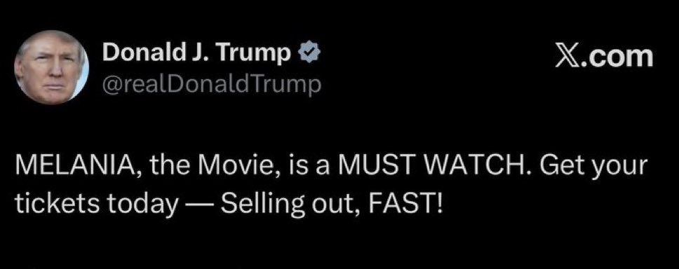 Dude.. 2 Americans are dead because of your leadership and you are promoting a fucking grifter movie??