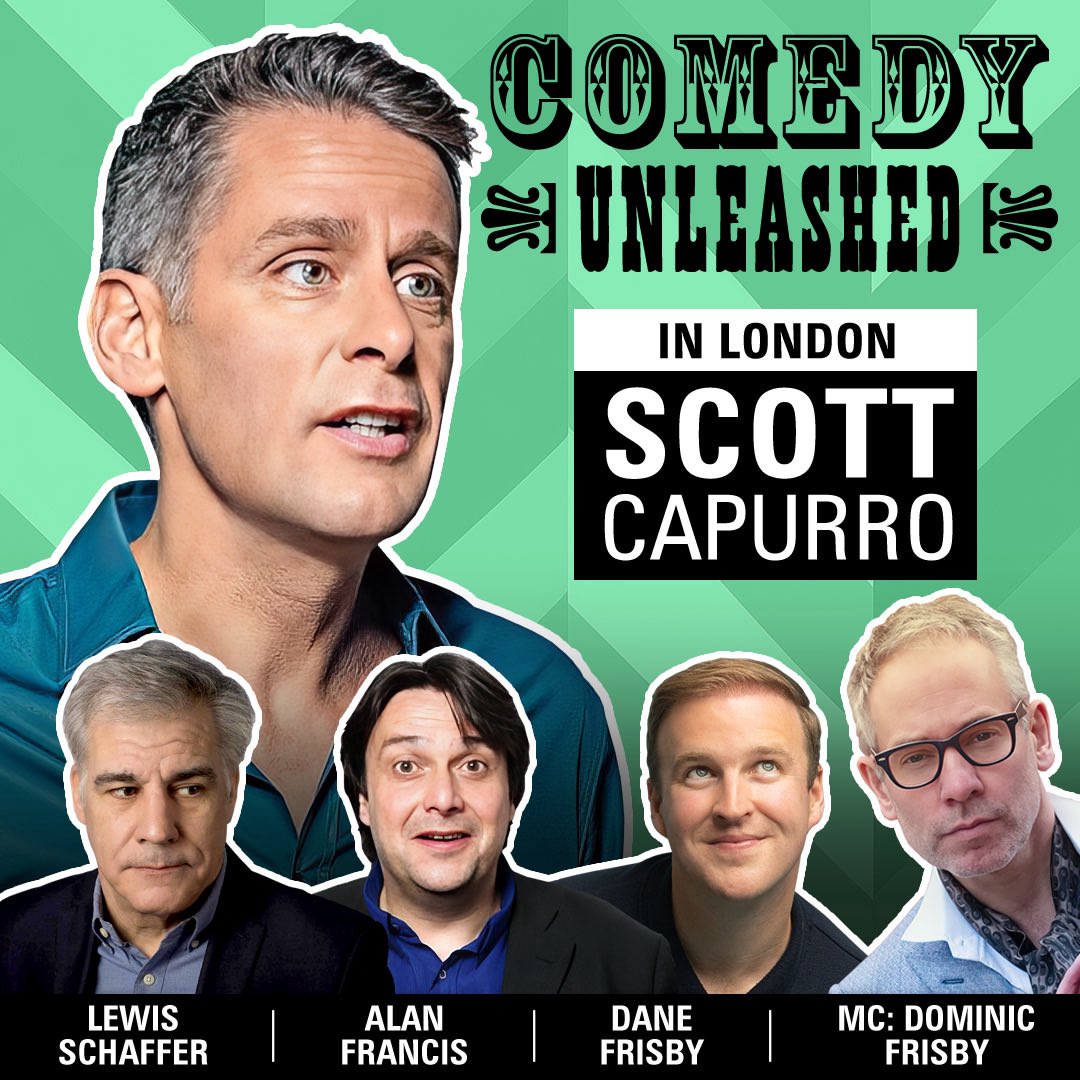andrewdoyle_com's tweet image. The incomparable @scottcapurro is headlining our next Comedy Unleashed gig in London on February 10th.

“When it comes to stretching stand-up comedy’s boundaries, Scott Capurro really does go much, much deeper than the rest”
- The Scotsman

🎟️👉 tinyurl.com/3rym489p