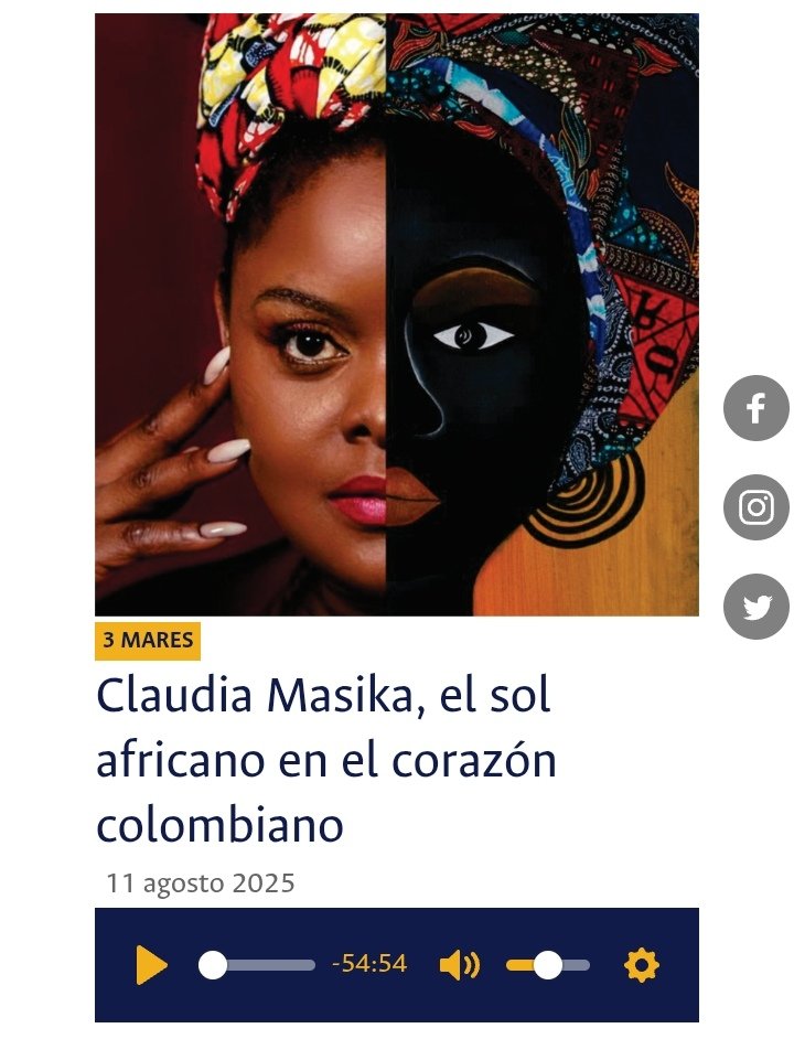 En lo mejor de 20225, Ya estamos por <a href="/RadioUNAL/">Radio UNAL</a> en #3MARES recordamos el encuentro sonoro con la Mama África a través de la artista kenyata 🇰🇪 Claudia Masika qué nos visitó  <a href="/eneldelia/">Centro Nacional de las Artes Delia Zapata Olivella</a>  
Gracias al apoyo de <a href="/carmenmandinga/">Carmen Mandinga</a>  y <a href="/Oyerista/">moritzjakobsen</a> 

radio.unal.edu.co/detalle/claudi…
CC <a href="/Clauhamayar/">Claudia Amaya</a>