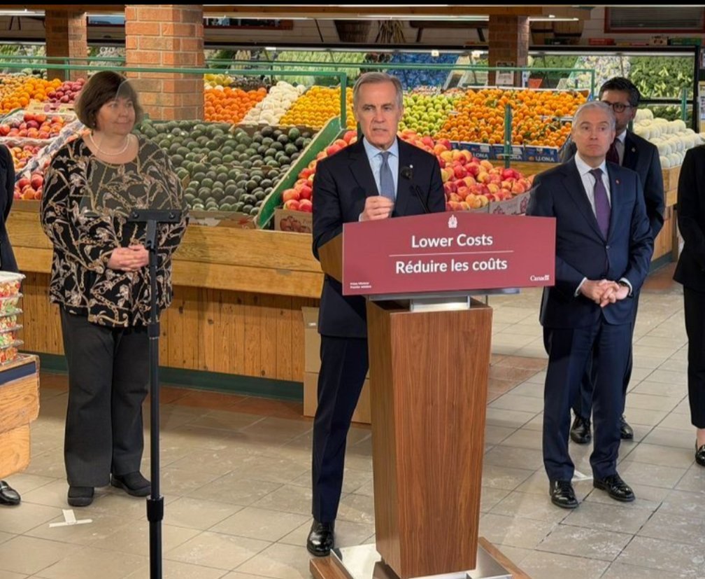 Mark Carney removed the food prices behind him because groceries are way too expensive in Canada 

This is North Korea's levels of propaganda

Distract the peasants with Trump while the avg Canadian is having a hard time affording food, a basic life or ever owning a home

Gross