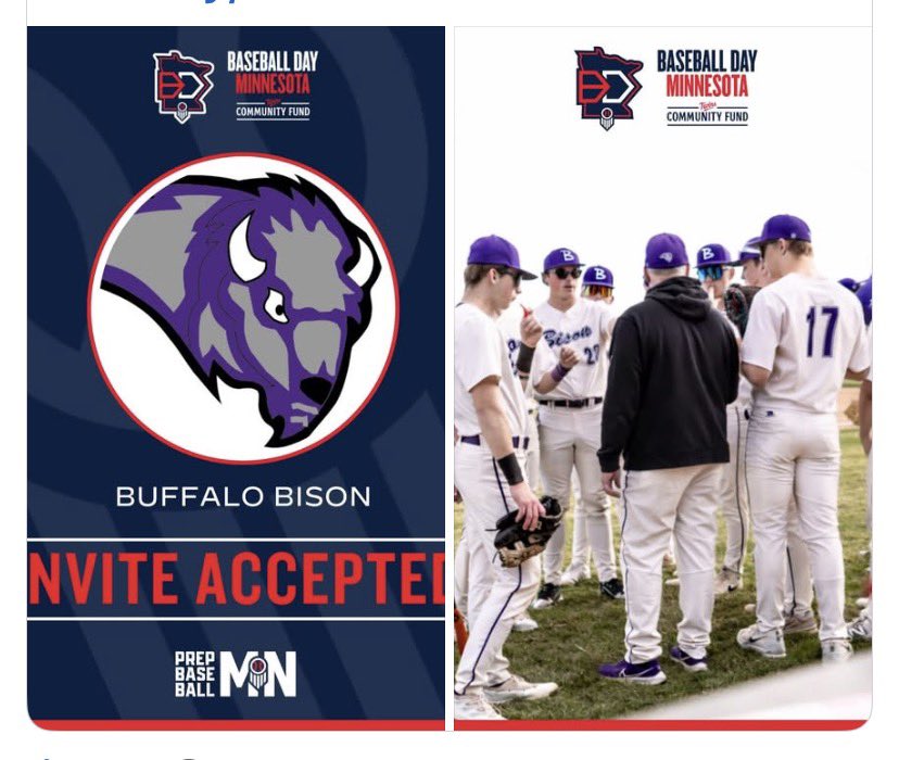 𝗪𝗲𝗹𝗰𝗼𝗺𝗲 𝘁𝗼 𝗕𝗮𝘀𝗲𝗯𝗮𝗹𝗹 𝗗𝗮𝘆 𝗠𝗶𝗻𝗻𝗲𝘀𝗼𝘁𝗮: 𝘉𝘶𝘧𝘧𝘢𝘭𝘰 𝘉𝘪𝘴𝘰𝘯
The Bison are ready to rock and roll at Delano Municipal Baseball Park on May 9th. 
ᴍᴏʀᴇ ɪɴꜰᴏ
loom.ly/O5i5ZAM