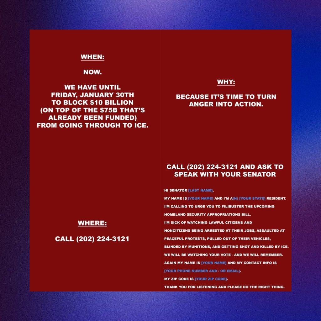 AmyLeeEVCrave's tweet image. Amy Lee of Evanescence urges her followers to call on their senators to block ICE from receiving an extra $10 BILLION in funding.