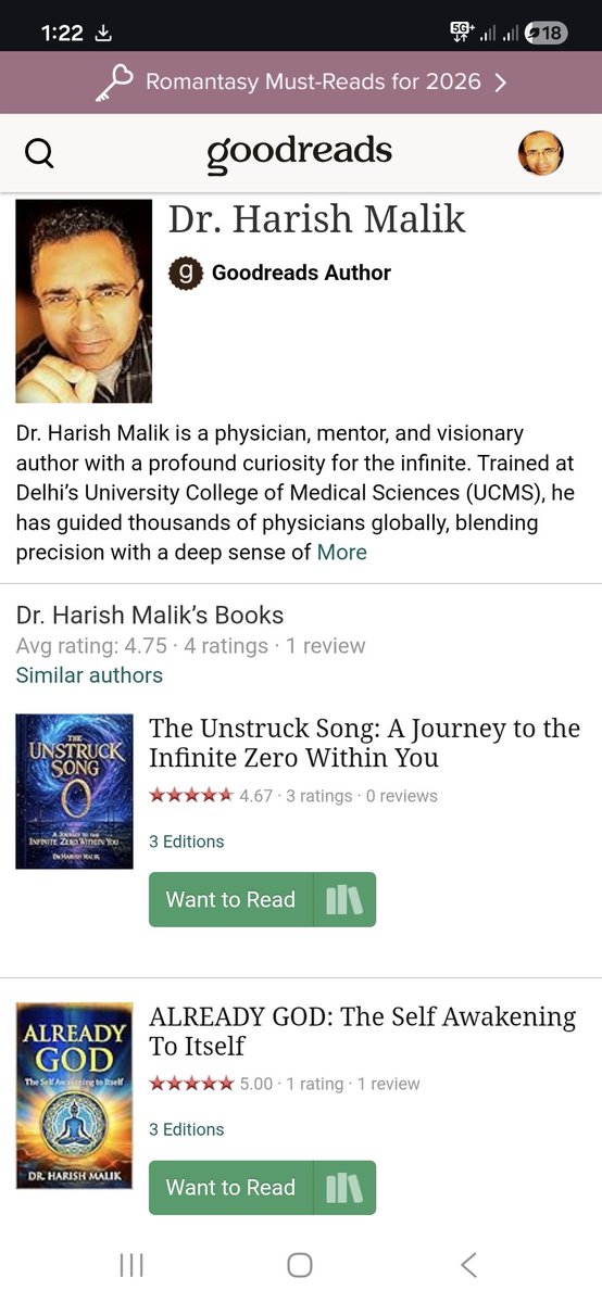 BESTUSMLETUTOR's tweet photo. #BooksWorthReading #GoodreadsAuthor
#TheUnstruckSong #AlreadyGod #DrHarishMalik
https://t.co/6kDbViK5YW https://t.co/e7yHUz9XgS