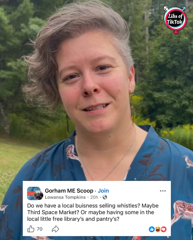 BorderAlertHQ's tweet image. BREAKING: Lowansa Tompkins, a school board member in Maine, is publicly soliciting whistles as anti-ICE demonstrations spread across the state.

The move is drawing questions about whether education officials should be coordinating protest tactics at all.

Via @libsoftiktok