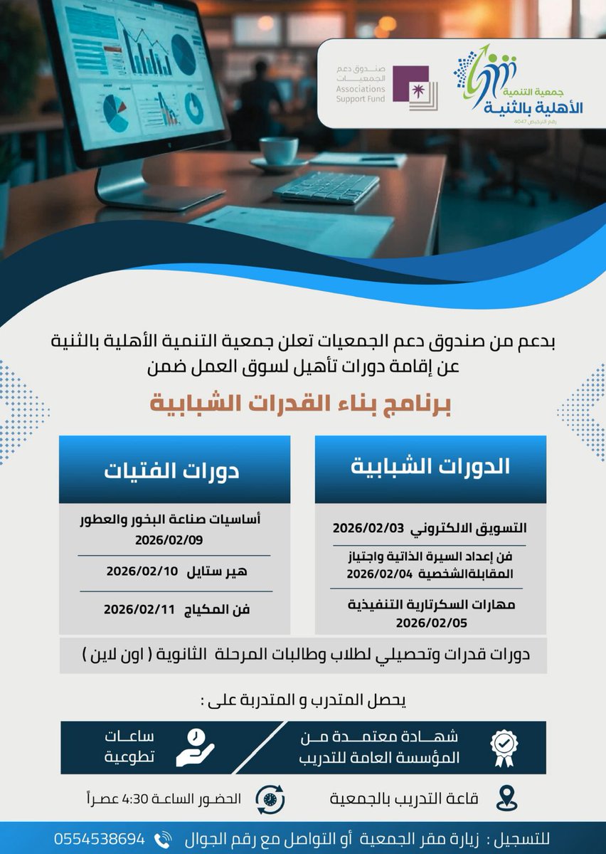 جمعية التنمية الأهلية بالثنية tweet media