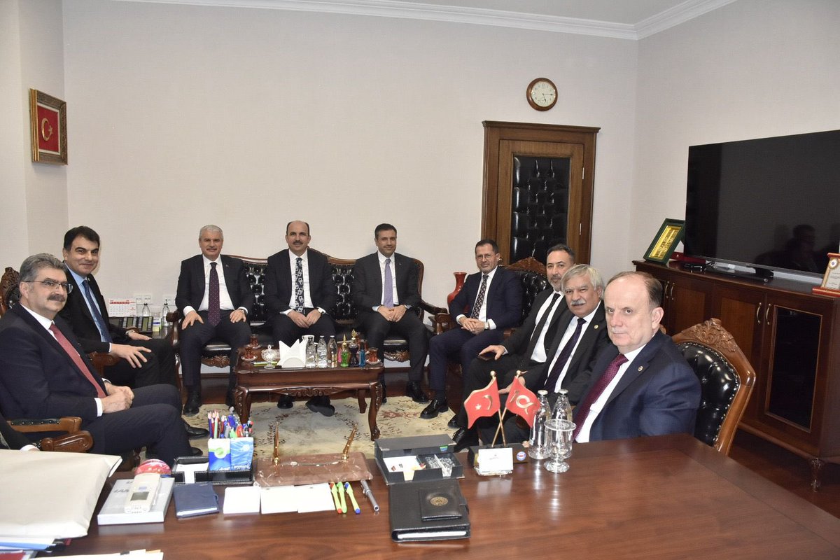 Konya Valimiz İbrahim Akın,AK Parti Konya Vekillerimiz Mehmet Baykan,Ziya Altunyaldız,Orhan Erdem,Selman Özboyacı,Latif Selvi,Mustafa Özer;B.şehir Bld Başkanımız U.İbrahim Altay ile AK Parti İl Başkanımız Fatih Özgökçen’in nazik ziyaretlerinden büyük memnuniyet duydum.