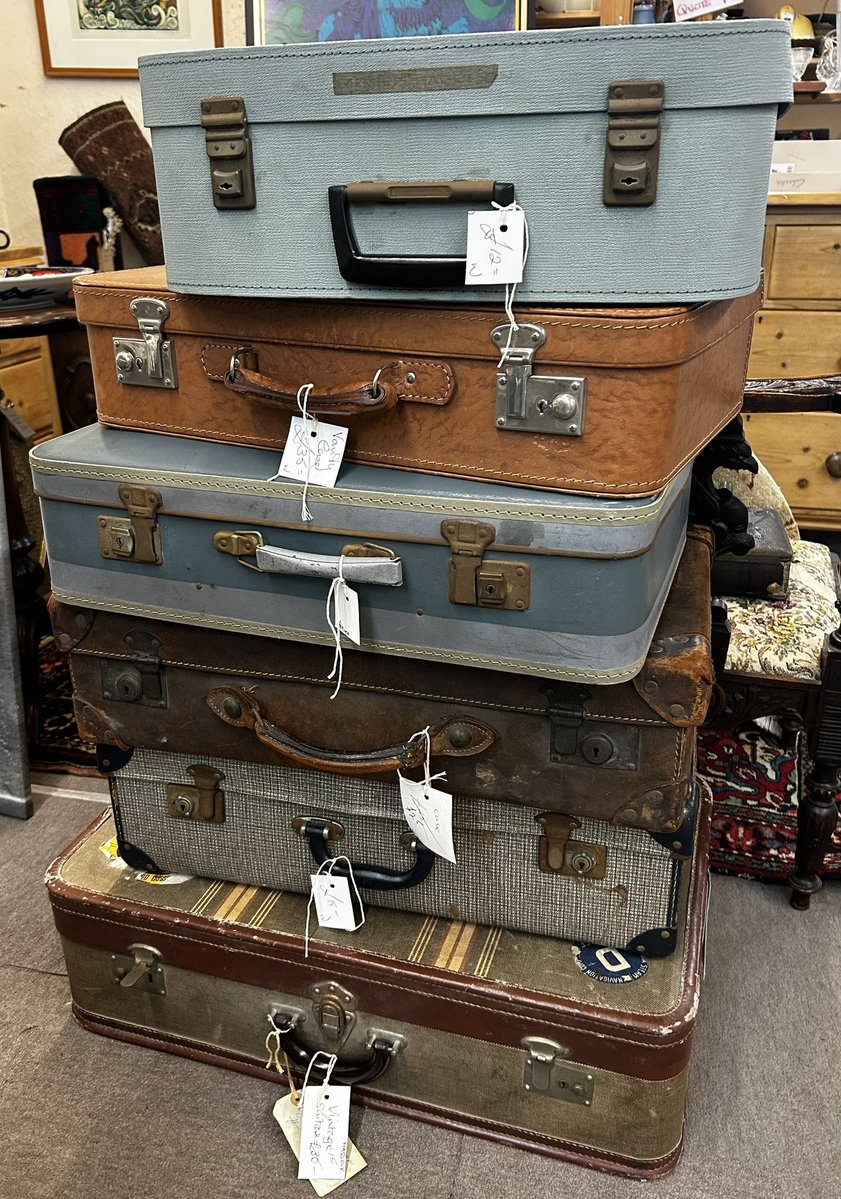 Vintage Suitcases From £12 each UW #matlockantiques