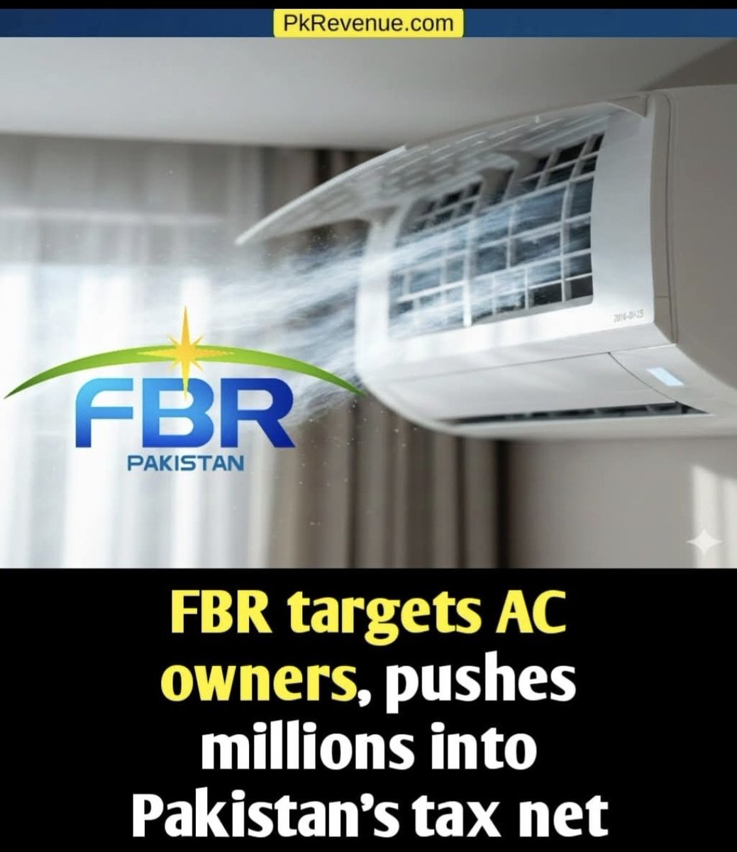 SabeeKazmi786's tweet image. اب جس گھر میں اہیر کنڈیشن ہو گا وہ ٹیکس دے گا ۔۔۔
معاشی استحکام لانا ہے 😂