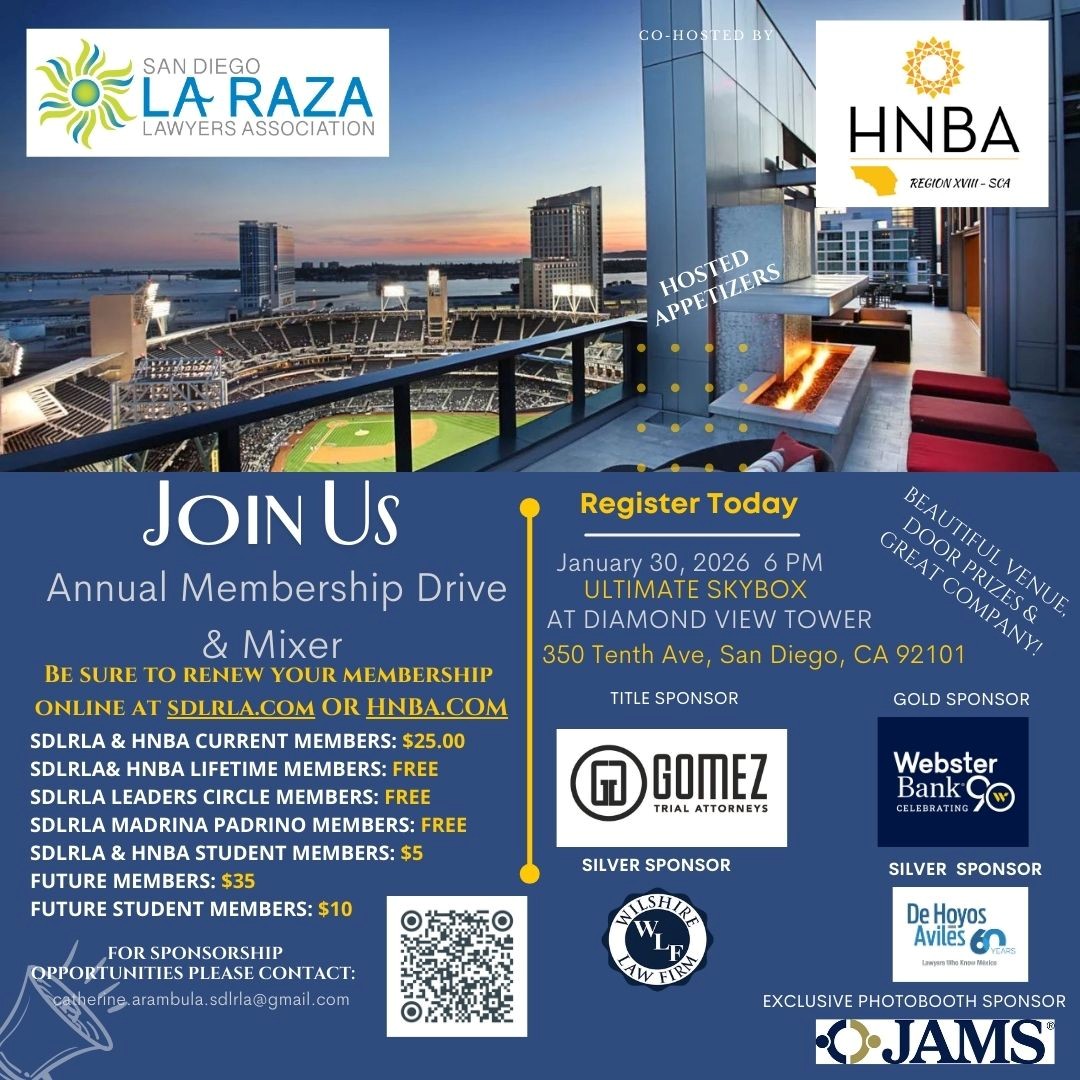 San Diego La Raza Lawyers Association tweet media