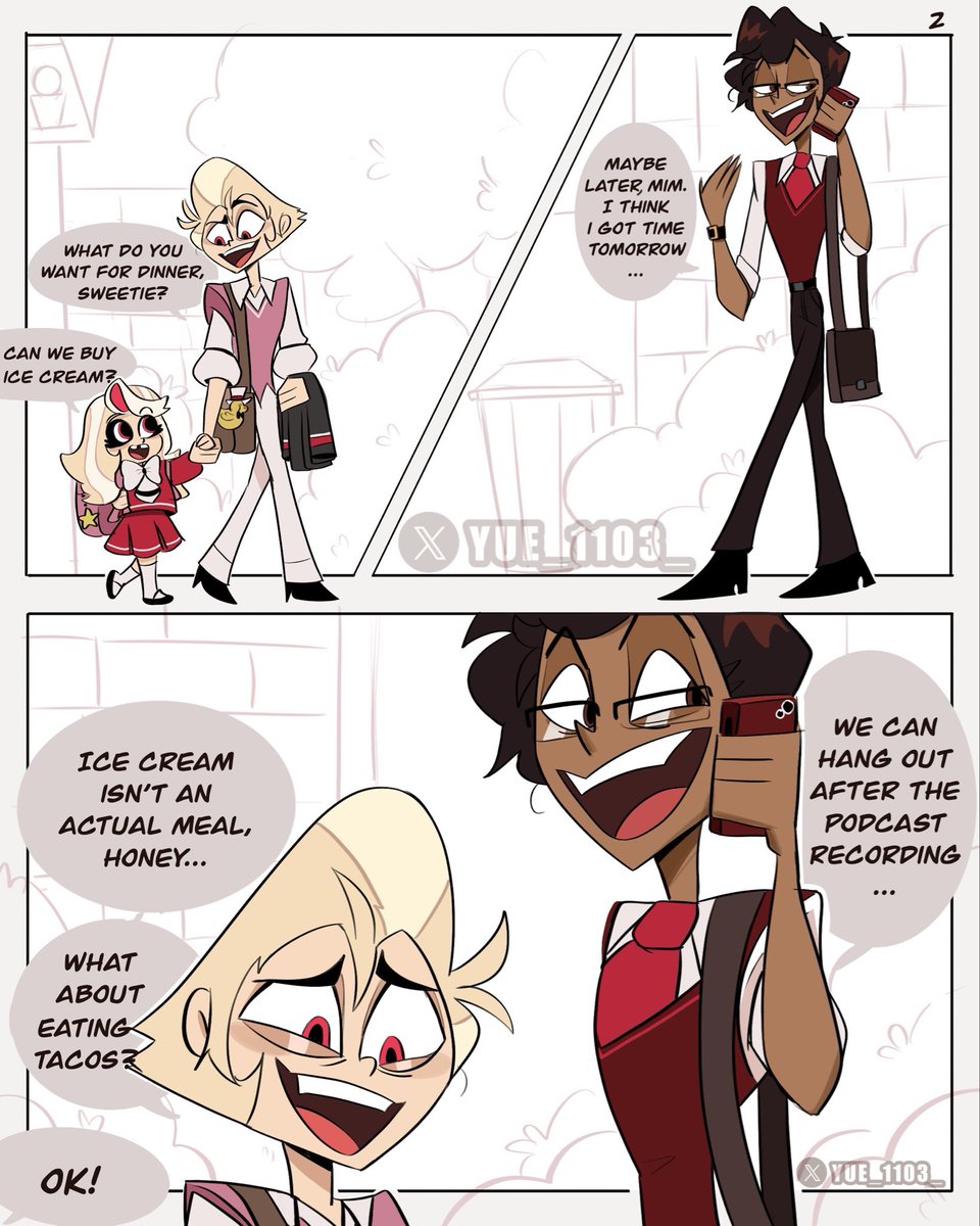 Yue_1103_'s tweet photo. Radioapple - Reincarnation Au 📻🍎❗️
Page 【1-2 / 4】 
Alastor &amp; Lucifer meet again…

#radioapple #alastor #lucifer #hazbinhotel #charlie #reborn📻🍎 https://t.co/zyaHVinmsG