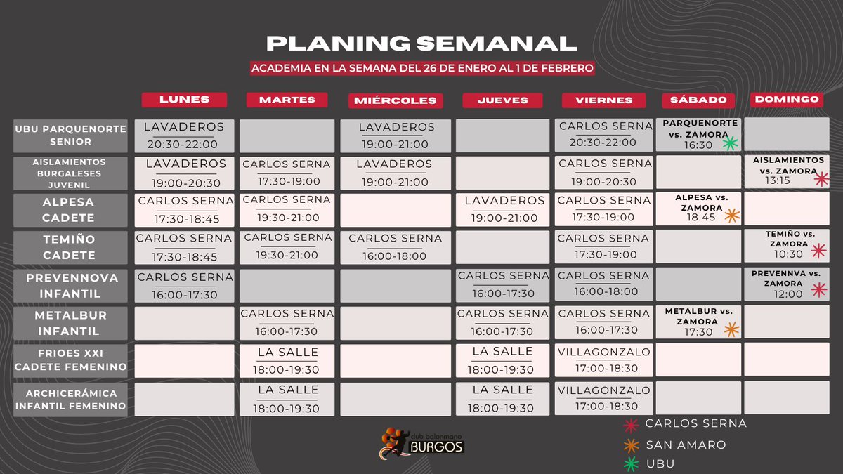 Última semana de entrenamientos del mes de enero 💪

🗓️ Nuestros chicos de la Academia afrontan nuevos retos y este fin de semana se verán las caras con los equipos del Zamora

¡Vamos a por todas cidianos!! ❤️🖤