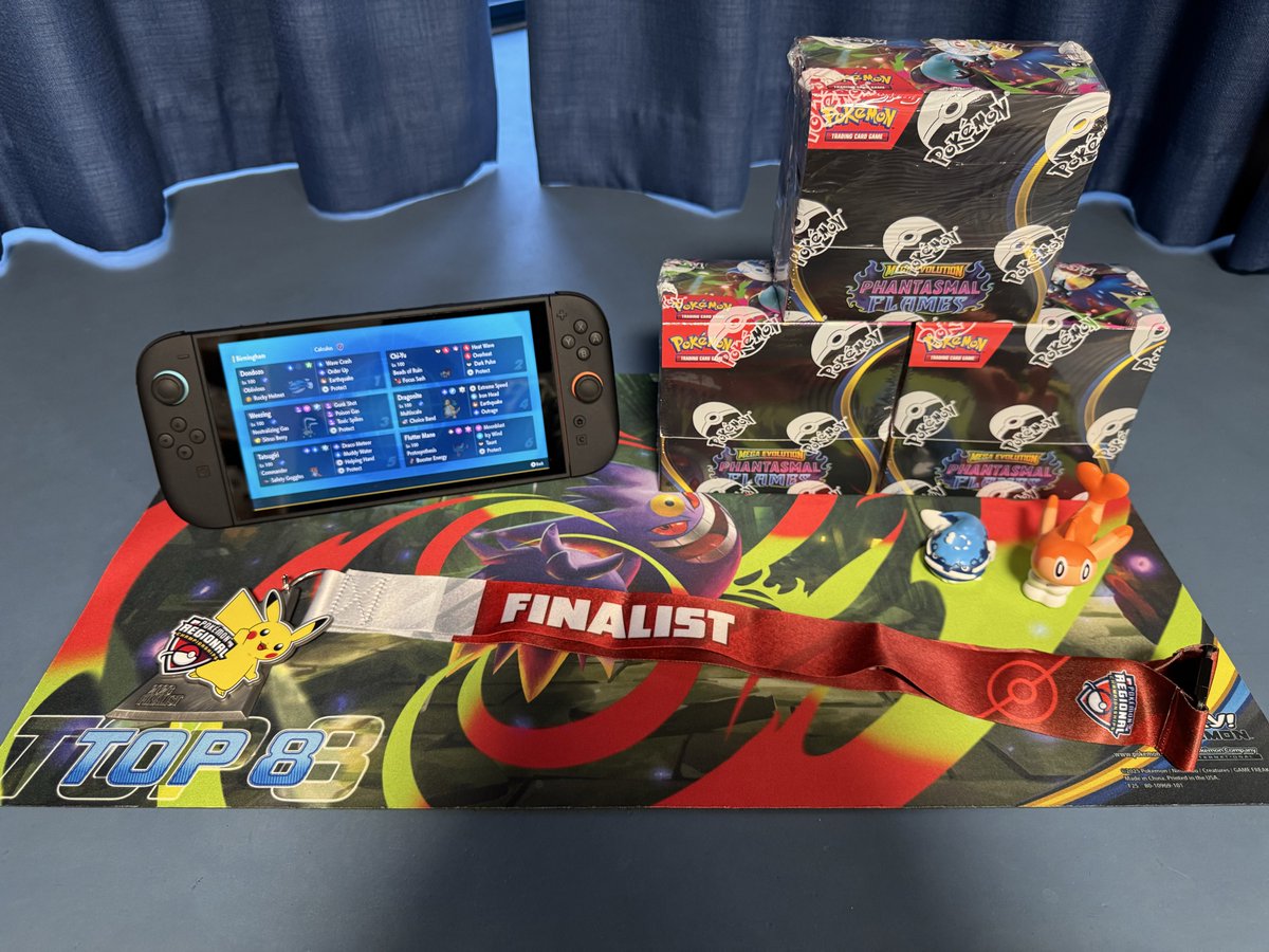 BIRMINGHAM REGIONAL FINALIST

Finally a run to be proud of. After putting in so much hard work mastering Dondozo over the last few years, I’m extremely happy to finally have a deep run and bring home a medal for Dondozo. (1/🧵)