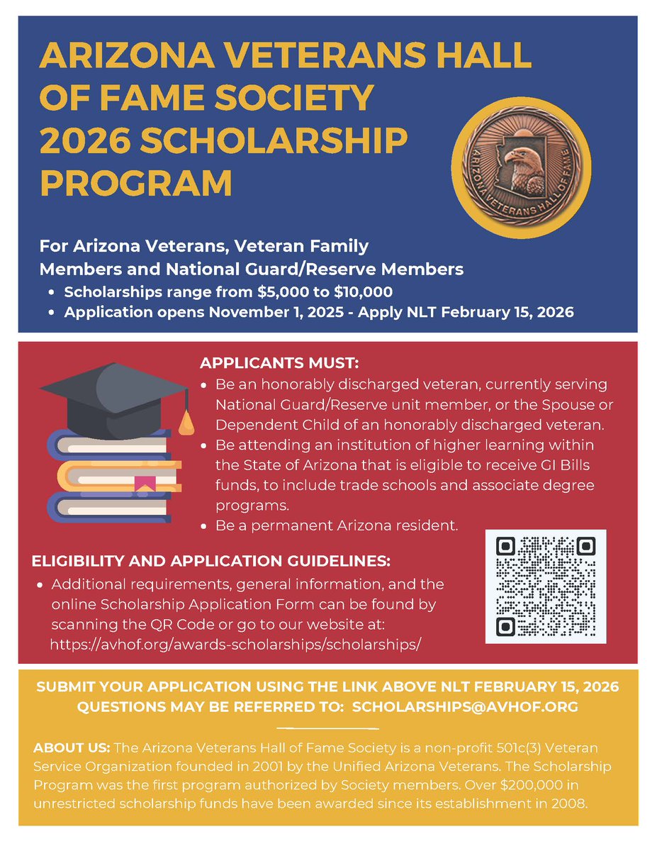 Arizona Department of Veterans' Services tweet media