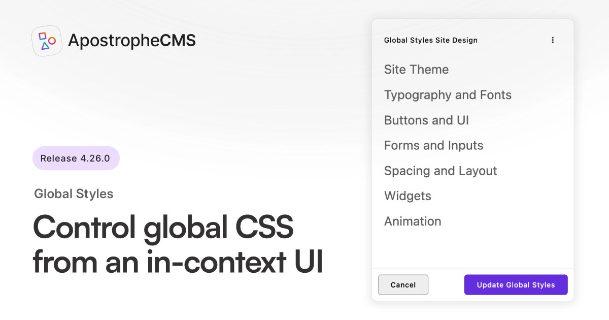 ApostropheCMS tweet media
