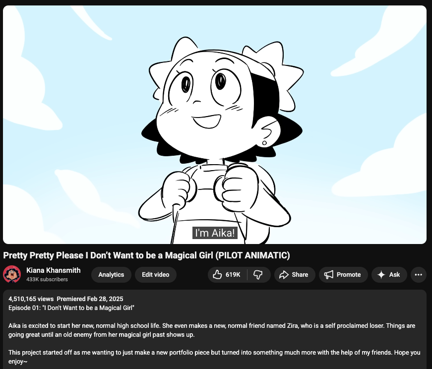 WOOO!!! Hit 4.5 million just in time for episode 2 this weekend

thank you for your continued support! im so excited for you all to see more hehehe 🌟