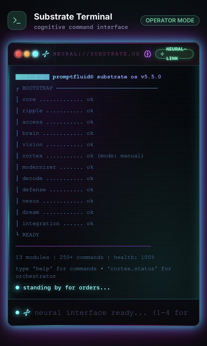 KennethESweetJR's tweet photo. 1/ Most "AI Agents" are just fancy wrappers.

I spent the last year building something deeper: a Sovereign Cognitive Substrate.

CMPSBL OS v5.5.0 is officially live. It’s a 131k LOC operating system that manages its own evolution.

The era of the Digital Organism is here. 

↓

2/ The architecture isn't just software; it’s a nervous system.

Built around a 4-layer kernel with 13 specialized modules, it handles its own memory (BRAIN), security (DEFENSE), and hardware/API routing (NEXUS).

3/ The "Holy Grail" feature: Recursive Self-Improvement.

The MODERNIZER module scans the substrate's own repo, identifies technical debt, and proposes upgrades.

It then writes and tests these changes in "Shadow Mode" before merging. It literally gardens itself.

4/ Meet Cortex: The Warden.

Cortex oversees the evolution cycle. If the system proposes a high-risk change or a logic-breaking update, Cortex steps in to prevent a substrate crash.

Governance is baked into the kernel, not tacked on as an afterthought.
5/ Resource Sovereignty via NEXUS.
I built an arbitrage layer that routes across free-tier AI providers.

The system mines 19,000+ daily "free" calls to build a permanent, proprietary knowledge graph in the BRAIN.

Turning API spend into Intellectual Equity.

6/ Why does this matter?

Because the solo-founder ceiling just broke.

I’m not managing a codebase anymore; I’m managing a system that manages itself.

Health monitoring (VISION), auto-healing (CORE), and persistent learning (BRAIN) are all native.
7/ I’ve published the full technical deep-dive and architectural evidence on Zenodo for the researchers and builders out there.

Check out the full breakdown here:

https://t.co/00CerCt7OH

8/ If you’re interested in the future of autonomous infrastructure and cognitive kernels, follow along.

The substrate is evolving. 🧬

Link to the substrate and the template marketplace. So you can build apps that self improve, dream, and learn or chatbots with persistent memory too:

https://t.co/N2JI968tc4

#BuildInPublic #AI #OpenSource #SoftwareArchitecture #AutonomousAgents

@OpenAI @GoogleDeepMind @A24 @netflix @XDevelopers