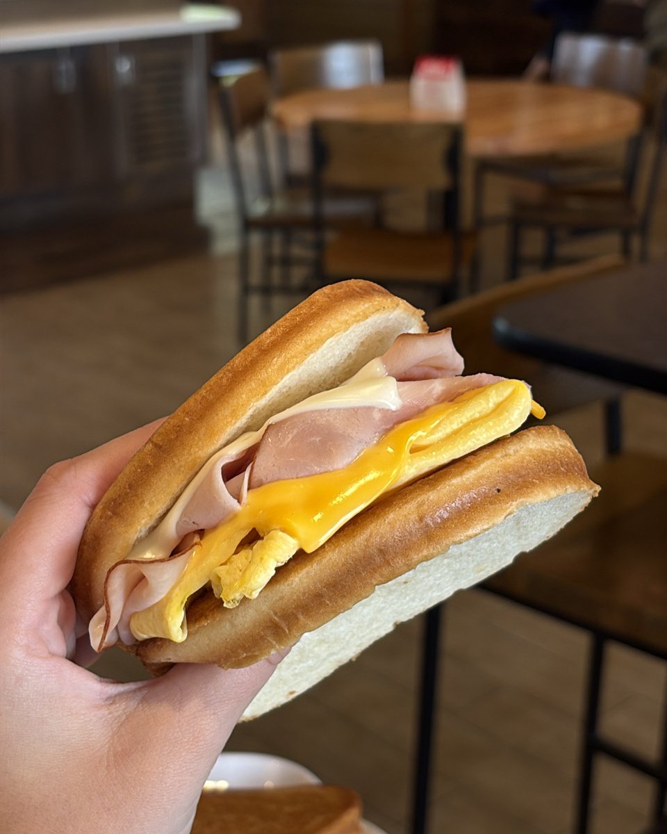 If you're seeing this on your feed then you deserve a Sourdough Ham, Egg, and Cheese sandwich 😍