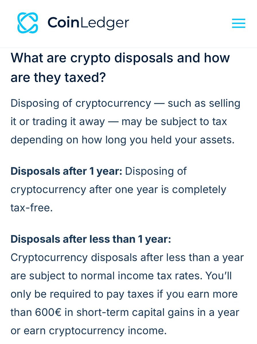 🚨BREAKING: Germany Confirms 0% Capital Gains Tax on $XRP (If You Hold 1+  Year) 🇩🇪💥 Germany treats crypto like private property, which means: 👉  Hold your $XRP for over 12 months =