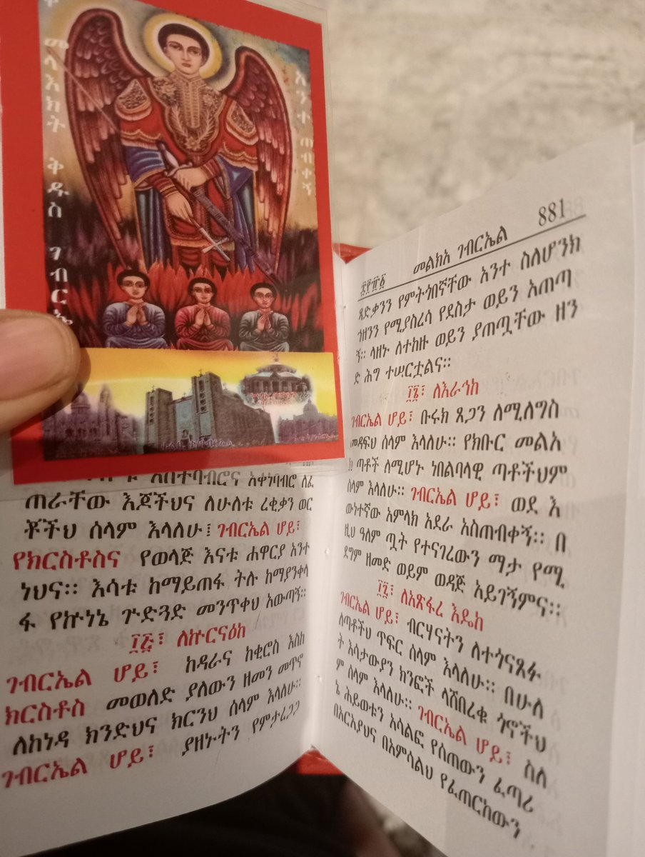 princesalmaz's tweet photo. በመልአከ ሞት ከመዉደቅ የምትታደግ ገብርኤል ሆይ ሰላም ለአንተ ይሁን።
አማላጅነትህን በመታመን ተስፋ እናደርጋለንና በመዓልትም በሌሊትም አንተ ጠብቀን አሜን 💚💛❤️ https://t.co/33JGQBCMQo