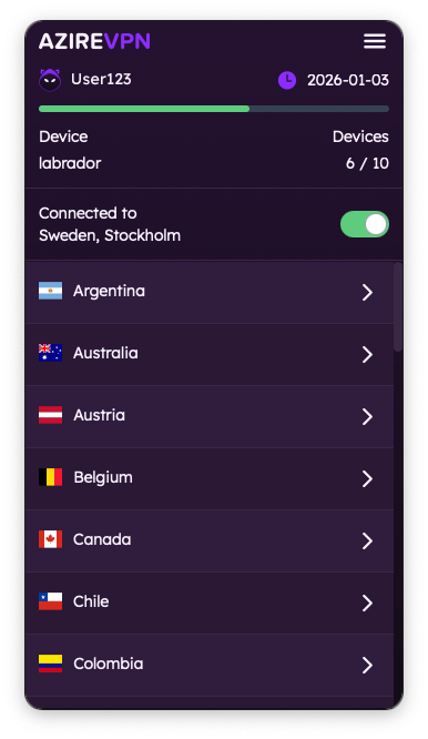 AzireVPN tweet media