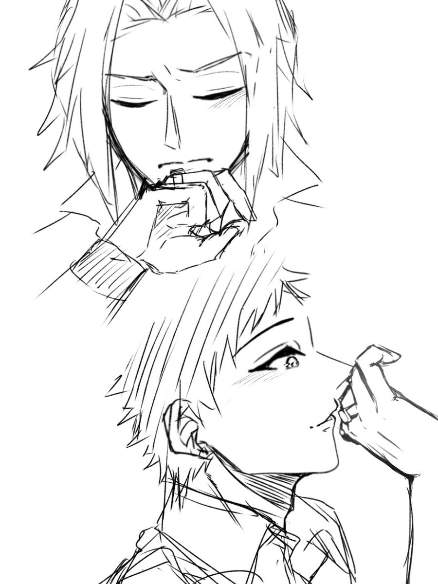 落書き微5927＆8027
指輪にキスする構図が好きって話