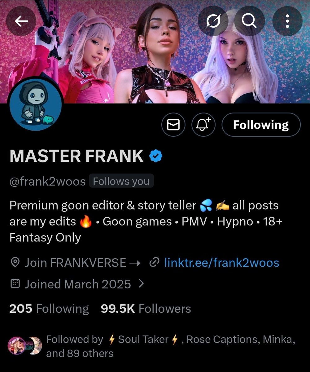 FearMommy's tweet photo. 🚨🚨🚨
BREAKING: If @frank2woos doesn't hit 100k by the end of the week, sources say goon twt will CEASE TO EXIST!! 🙀

🗣DO YOUR PART🗣 and follow the worlds most prolific goon fuel maker (and my bff) 💖 https://t.co/r5ZA5LW2nX