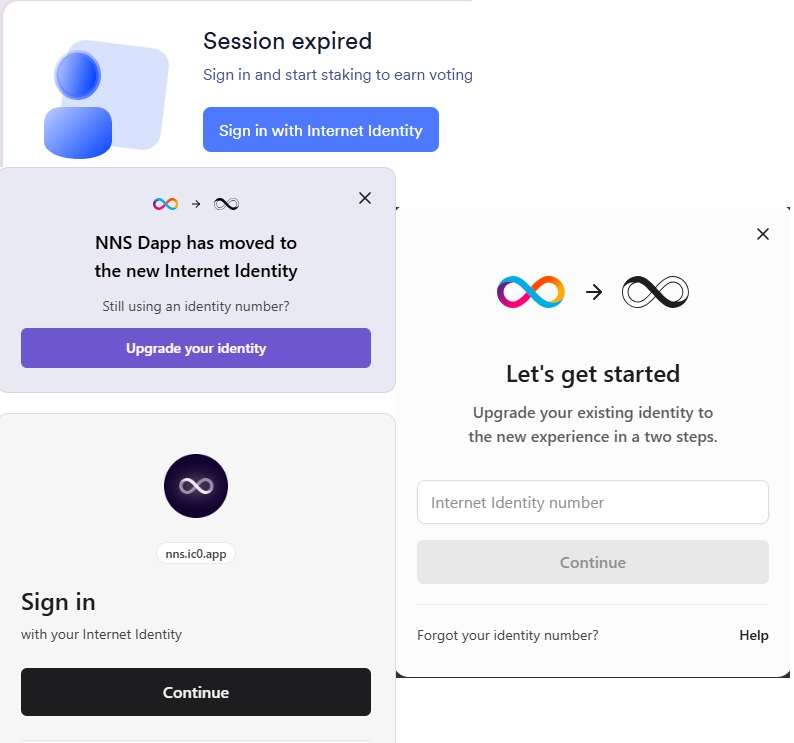 Zero2HeroZombie's tweet image. 🚨Important Alert $ICP Community⬇️
Today, we are migrating to Internet Identity 2.0

I got a lot of messages from the community regarding the access to the NNS using the new ID. This is how I did it:

1) Press on Sign in With Internet Identity (as you usually do)
2) Press on