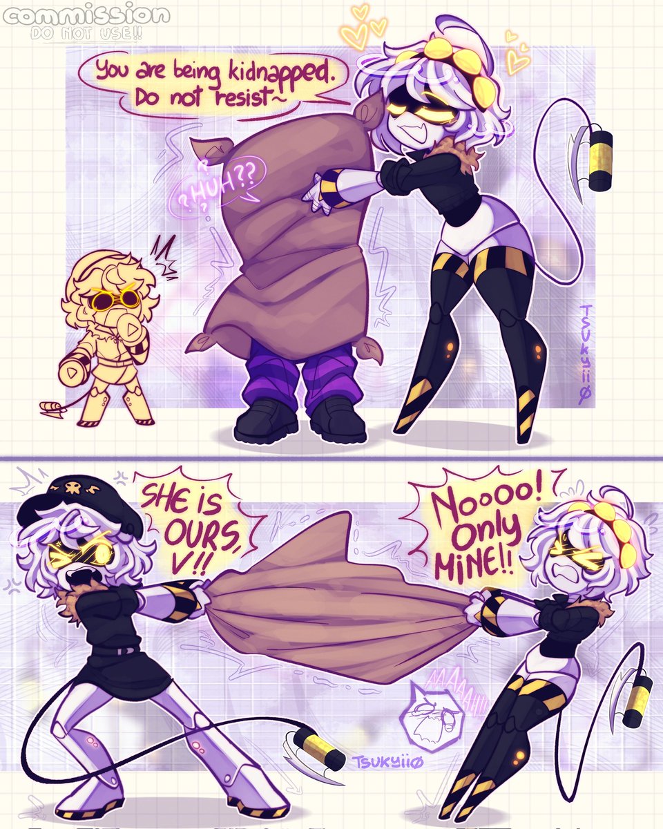 tsukyiio's tweet image. thief  (▼ヘ▼#)