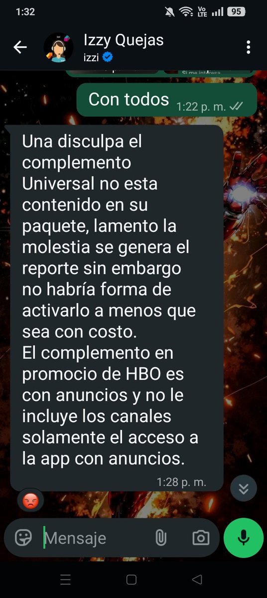 MagnusBane005's tweet photo. Así como prometieron HBO dentro de la programación, pues resulta que:

Quéjate o has lo que quieras, así las cosas 

      a

@Profeco  cuidado con ésto, no permitas que sigan engañando gente con publicidad engañosa https://t.co/hhmhQchzeU