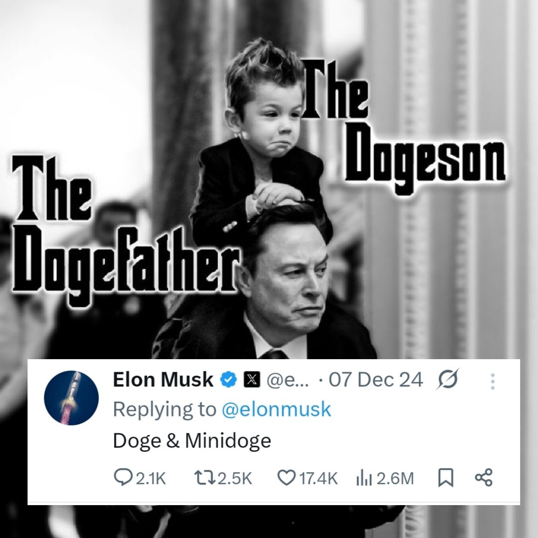 Did you notice?
In this post, <a href="/elonmusk/">Elon Musk</a> isn’t just talking about his son. Indirectly, he’s pointing toward the growth of <a href="/dogecoin/">Dogecoin</a>. By calling his son “DogeSon,” he hints that Dogecoin also has “children” new coins and projects built on the $DOGE blockchain.

Interestingly, the