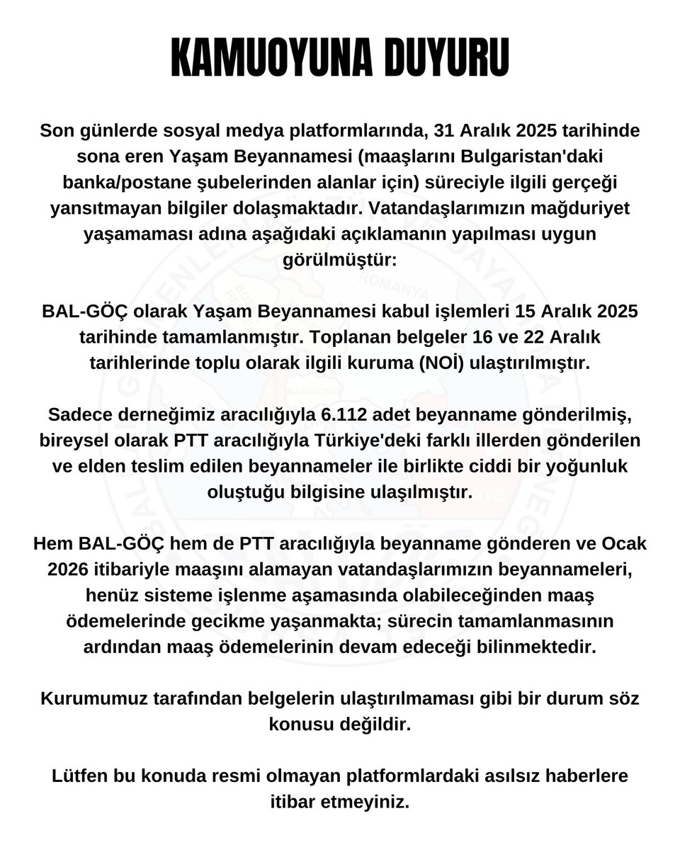 Balgöç Genel Merkez tweet media