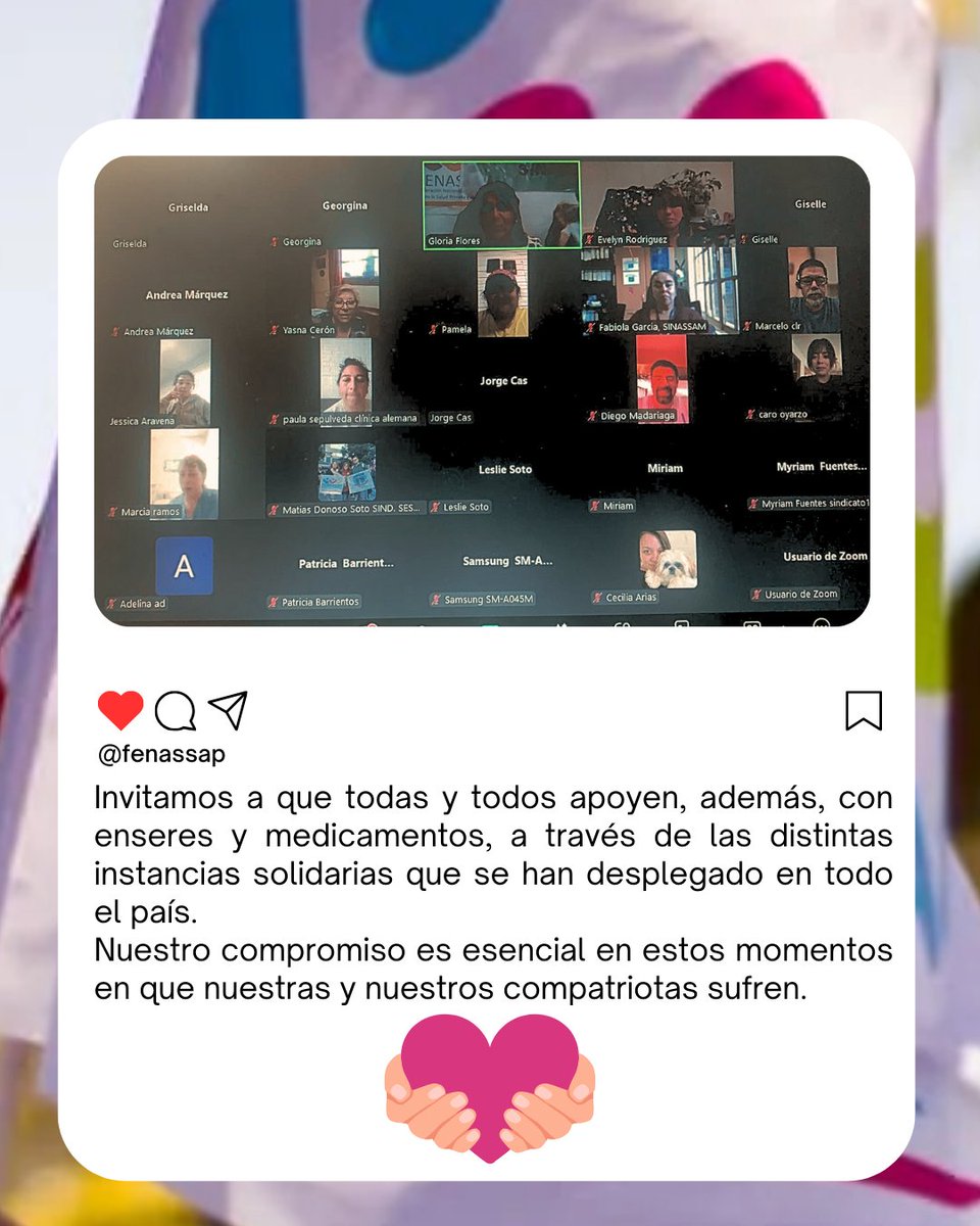 #IncendiosForestales 
🔴 <a href="/fenassap/">FENASSAP</a> realizó una Asamblea Extraordinaria para coordinar ayuda a trabajador@s de la salud privada damnificad@s por los incendios que aún asolan el sur del país. La campaña “Mil pesos, mil esperanzas” convoca a los sindicatos del sector.👉Lee ➕aquí 👇