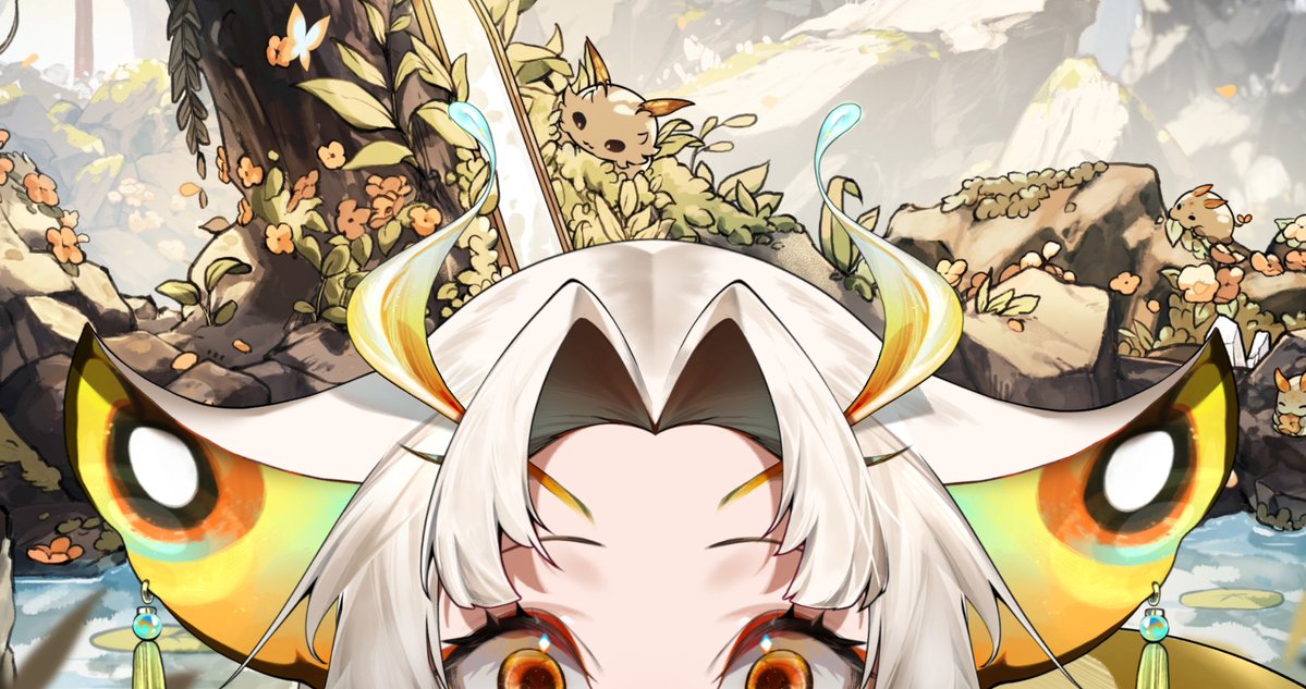 SanagiYuzu's tweet image. Did you know that moths have eye-like patterns on their wings as an evolutionary defense mechanism to scare off predators? Is mine working, do you feel intimidated? 🥰