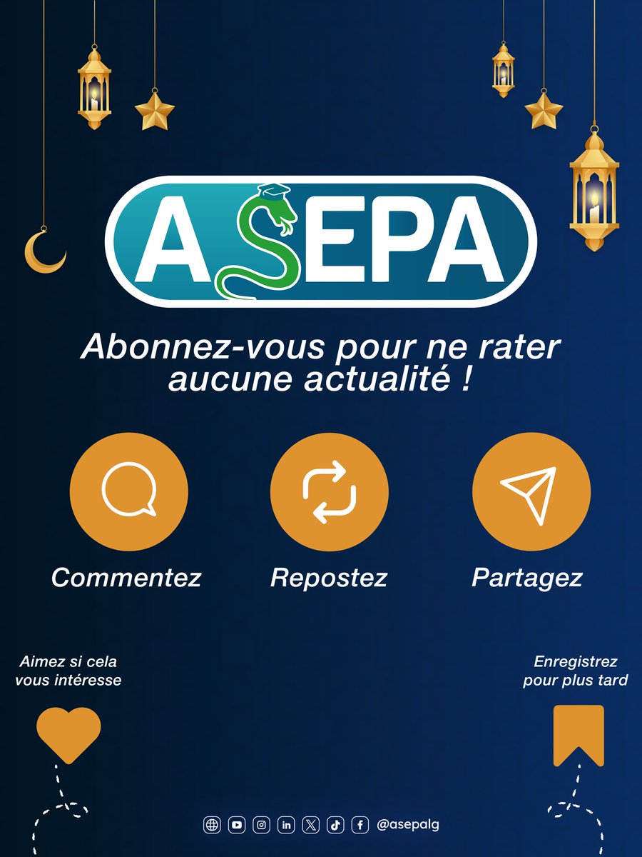 asepalg's tweet photo. 🌙Commencez le Ramadan par un acte de solidarité ! 🌙
À l’approche du mois sacré, l’ASEPA, en collaboration avec l’association @chichedirlkhir, lance la 8ᵉ édition de la campagne « Kouffet Ramadan », et fait appel à votre générosité pour venir en aide aux familles nécessiteuses https://t.co/8PqPb1GFUT