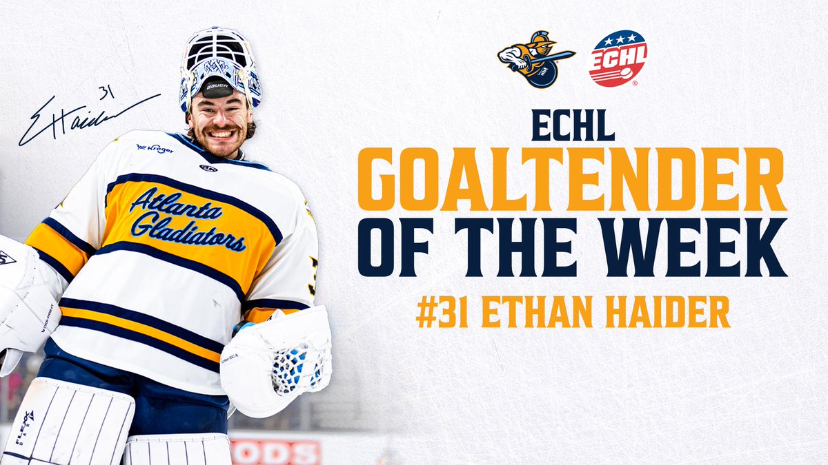 GOALIE OF THE WEEK🏆 Haides made it look easy‼️

Read More🗞️ brnw.ch/21wZpi6
<a href="/echl/">ECHL</a>