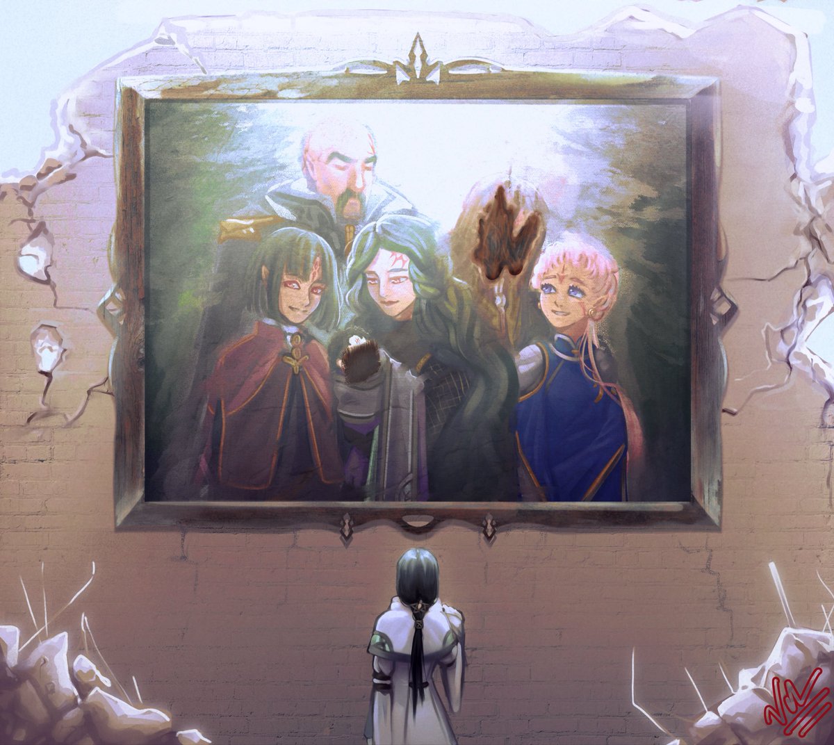 been a while since i’ve posted art here but since the NSO path of radiance release I’ve seen such an amazing surge of new fe9 &amp; fe10 fan art, it really warms my heart. I wanted to share a Soren piece i did some years ago (spoilers for radiant dawn tho)