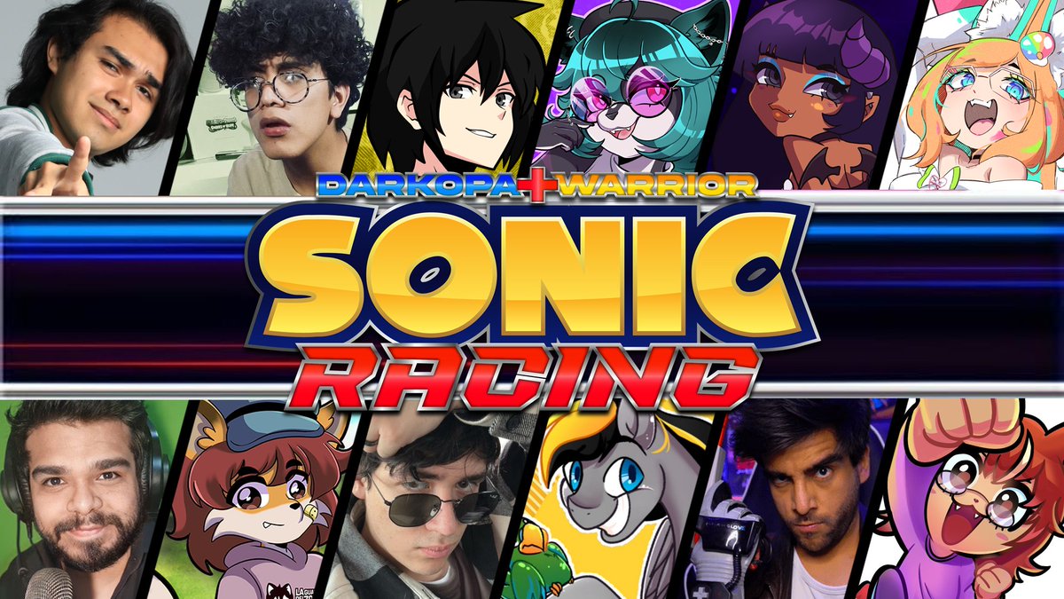 Gente, recordatorio de que la Darkopa + Warrior Sonic Racing es ESTE viernes!!!

Muchas gracias a los participantes por aceptar la invitación y nos vemos el día del evento en mi canal de YouTube y en los canales de los demás 👀

(<a href="/blacklotusjael4/">🇦🇷 вιαςк ℓσтυѕ נαει //VGEN OPEN COMM⭐⭐⭐</a>, <a href="/maoovt/">🧡Maoovt🩵</a> pq no deja etiquetarlas)