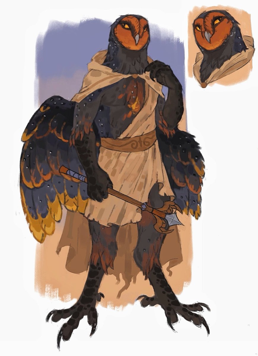 PascelFalcon's tweet image. Character design for fretsandwing