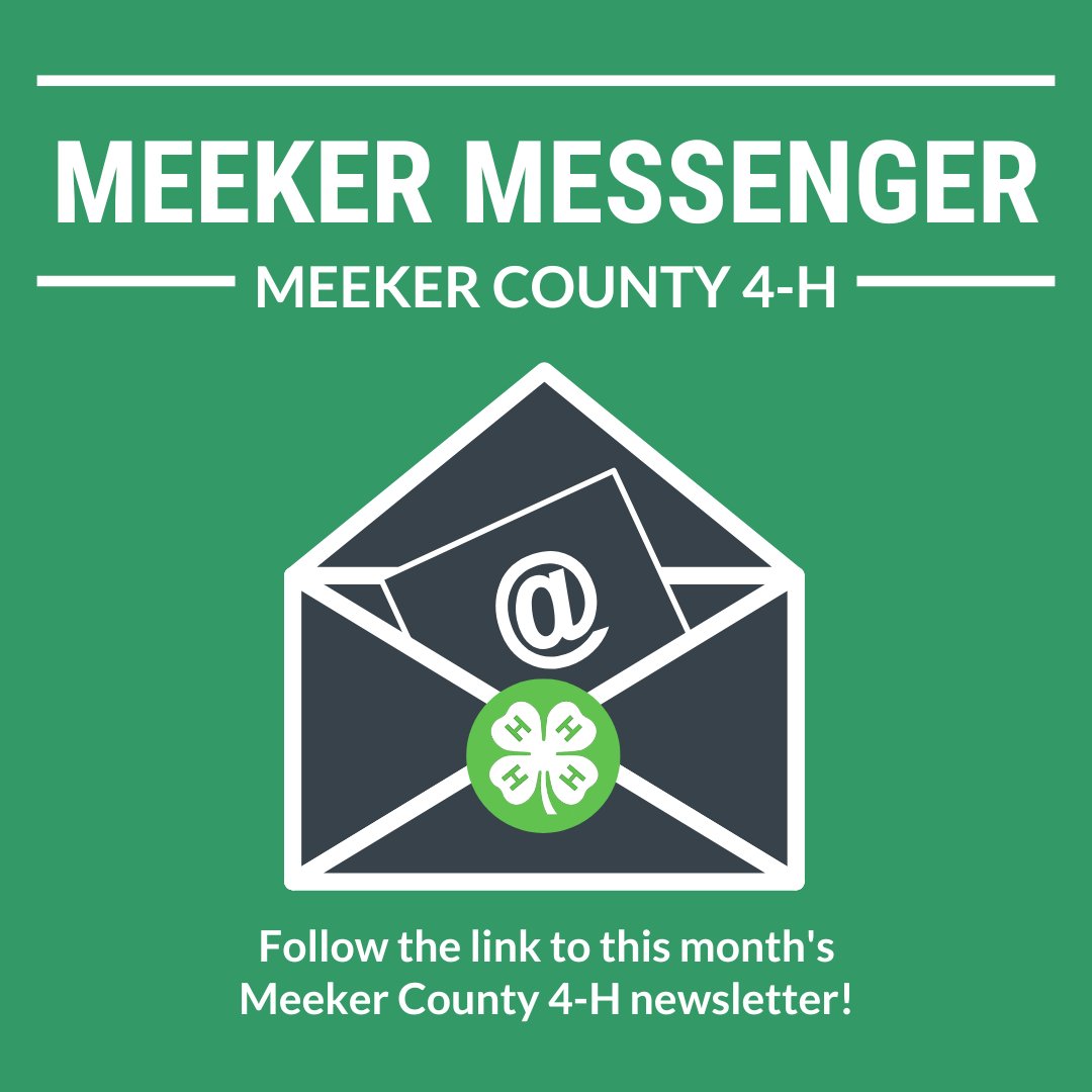 Meeker4H's tweet photo. Here's the February edition of the Meeker Messenger https://t.co/ELRua4d4Eb.
#Meeker4H https://t.co/yDbUrv56TQ