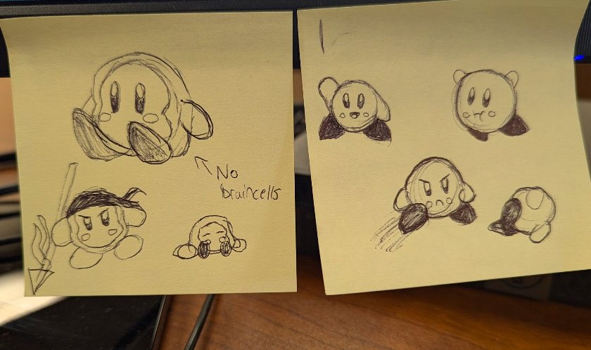 JamsBreeBees's tweet photo. Doodles I made during my break today :) #Kirby #pendrawing #dailydoodles https://t.co/VVhpdAAE3i