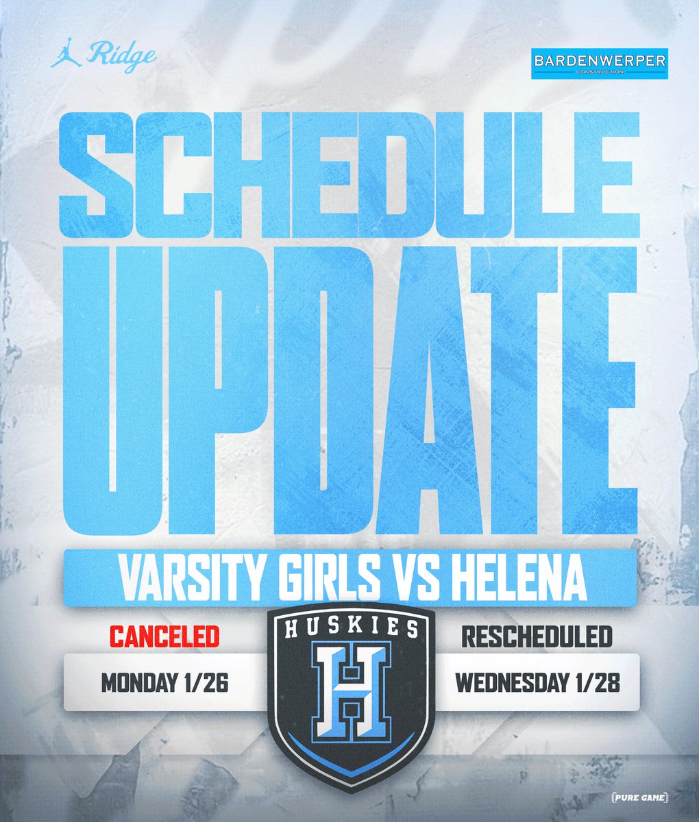 nhsladyjagsbb's tweet photo. 🚨UPDATE🚨 

Due to the weather, Senior Night has been moved to Wednesday against Helena! Please join us as we celebrate 3 INCREDIBLE Seniors!

#EEA https://t.co/BmmvAh0HF1