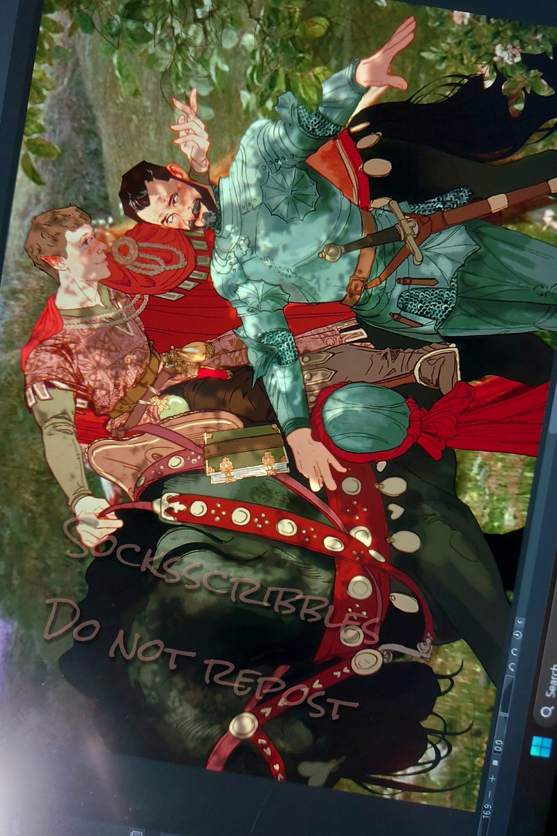 Colour blocking for my #hucklerobby  piece. Ill be posting better images of it on my insta ✨️💚
#thepittfanart #drrobby #denniswhitaker #fantasyart