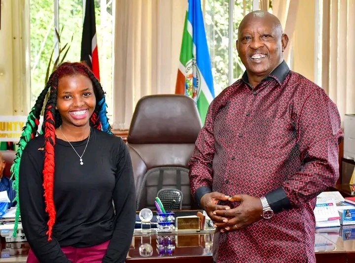 Today I visited Nyeri Governor <a href="/GovernorKahiga/">Mutahi Kahiga</a> after my record was recognised by Guinness World Records.