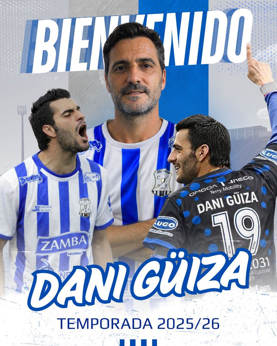 JerezInd_CF's tweet image. 🔵 | 𝐎𝐅𝐈𝐂𝐈𝐀𝐋 🤝🏻

Os juro que esta vez no es una inocentada. ¡𝐃𝐚𝐧𝐢 𝐆ü𝐢𝐳𝐚 ya es nuevo jugador del Jerez Industrial! 

Goles, experiencia y jerarquía para el conjunto industrialista.

Bienvenido a casa, Dani 🤍💙

#JerezIndustrial | #GüizaIndustrialista